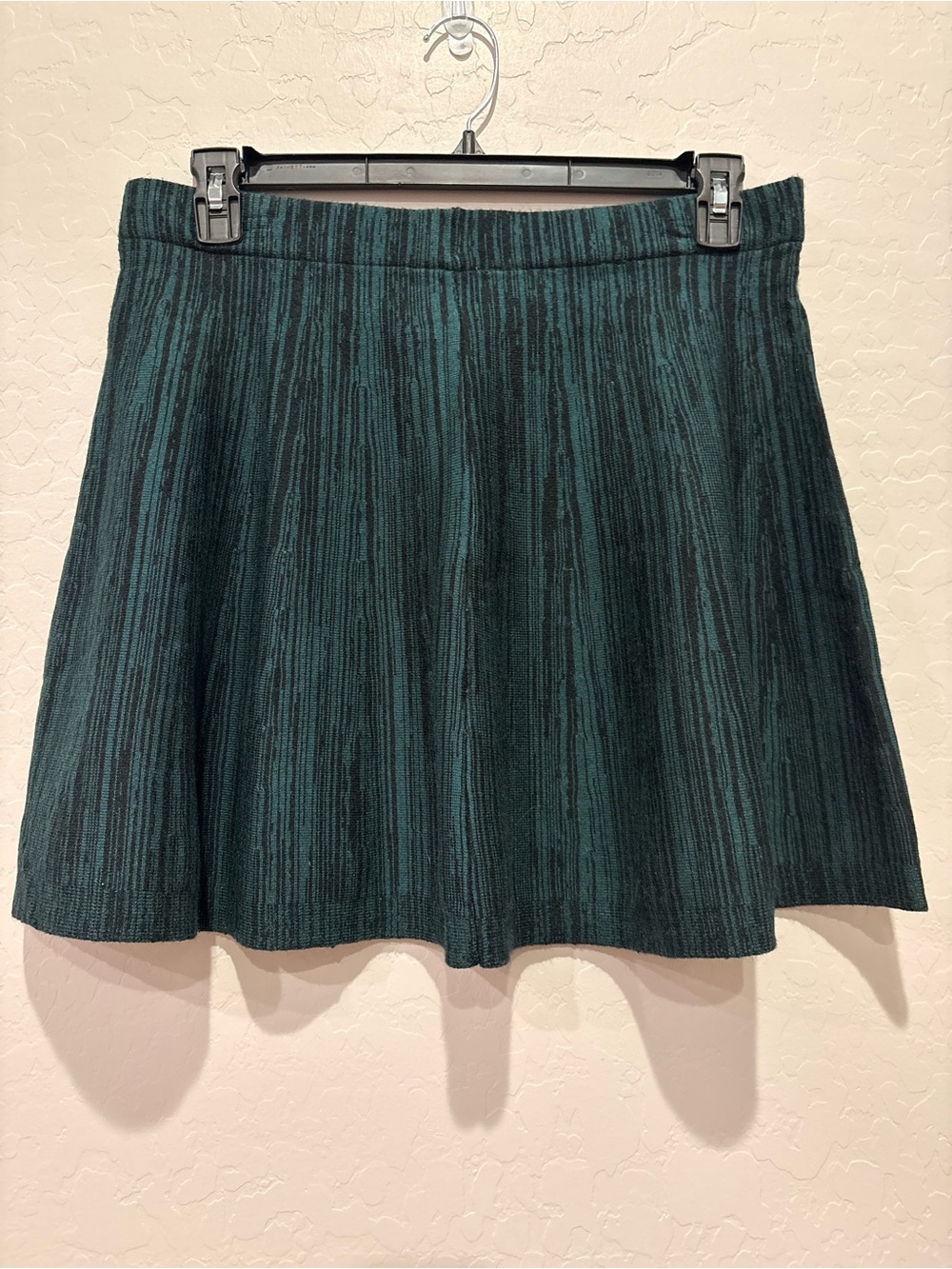 Candie's Teal Striped Skater Skirt